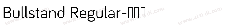 Bullstand Regular字体转换